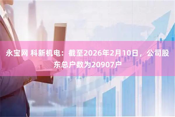 永宝网 科新机电：截至2026年2月10日，公司股东总户数为20907户